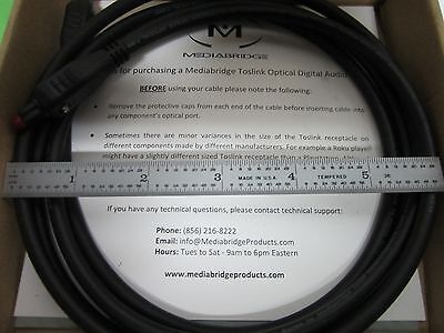 MEDIABRIDGE TOSLINK OPTICAL CABLE MPC AS IS BIN#M7-56