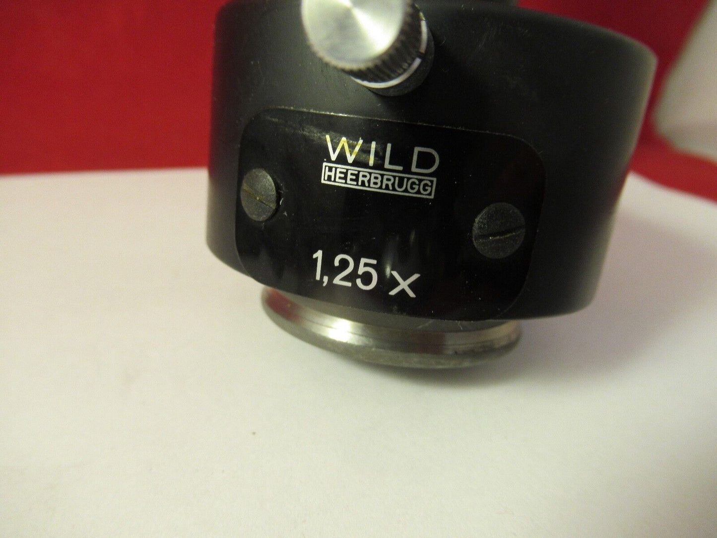 WILD SWISS M20 BEAM SPLIT PHOTO CAMERA HEAD 1.25X MICROSCOPE AS PICTURED 39-A-01