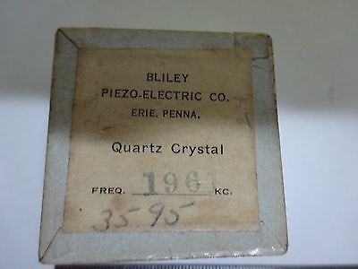 ANTIQUE BLILEY PENNA QUARTZ CRYSTAL BLANK FREQUENCY #W4-04