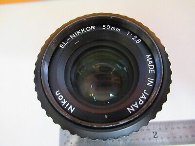 NIKON JAPAN EL-NIKKOR 50mm 1:28 LENS NICE OPTICS AS PICTURED &FT-1-A-36