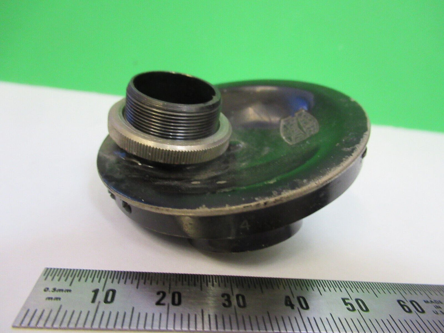 SPENCER ANTIQUE NOSEPIECE  MICROSCOPE PART AS PICTURED &R7-B-18x