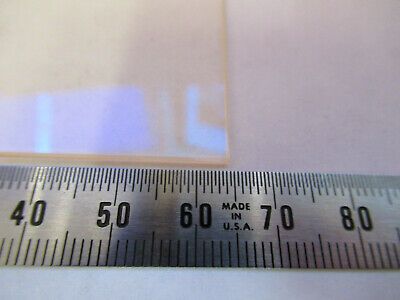 OPTICAL GLASS COATED FLAT SQUARE WINDOW OPTICS AS PICTURED #82-A-21