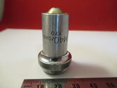 UNITRON M40 40X LENS OBJECTIVE MICROSCOPE PART OPTICS AS PICTURED &T6-A-11