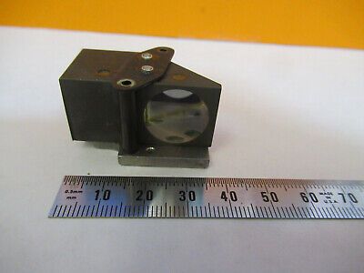 LEITZ WETZLAR MOUNTED GLASS PRISM OPTICS MICROSCOPE PART AS PICTURED &P9-A-53