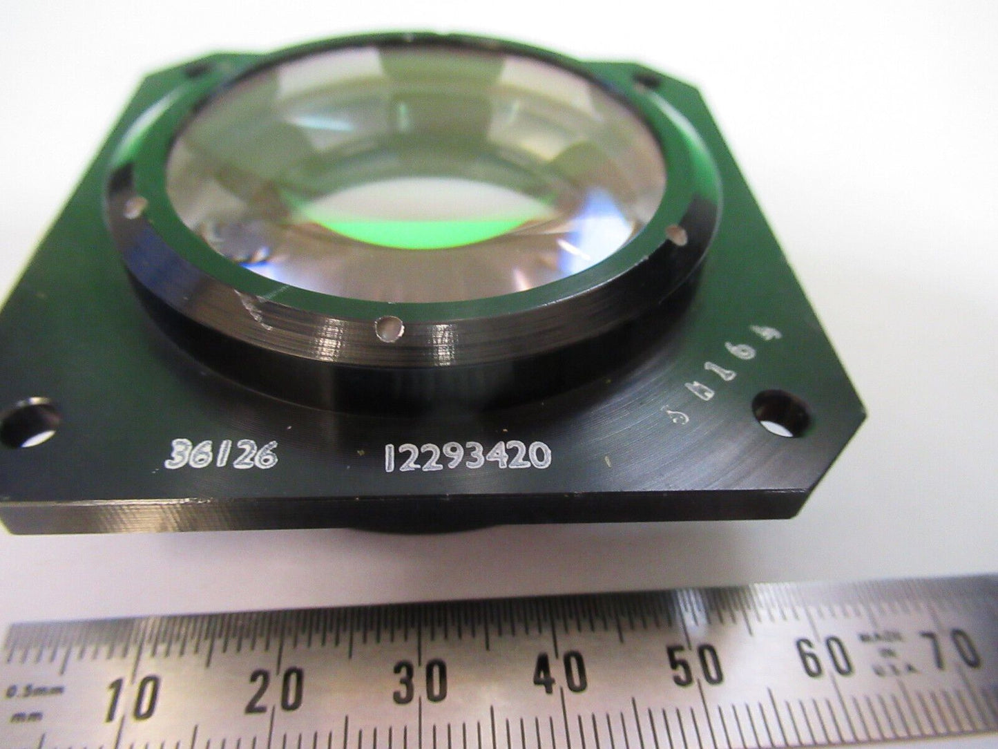 OPTICAL MIL SPEC PL-CC MOUNTED LENS OPTICS AS PICTURED W9-A-24