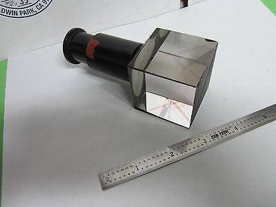 OPTICAL MICROSCOPE MOUNTED BEAM SPLITTER OR LASER OPTICS BIN#F5-R-32