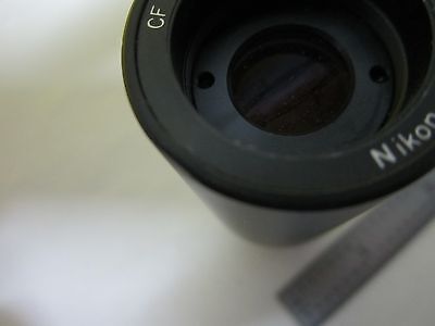 MICROSCOPE PART NIKON JAPAN EYEPIECE CF PL 2.5X OPTICS [bent] AS IS BIN#T6-12