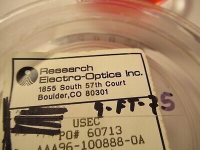 OPTICAL FLAT FUSED SILICA COATED 3" DIAMETER 1/10 WAVE OPTICS AS PIC &9-FT-75