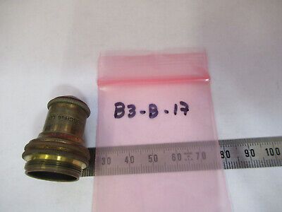 ANTIQUE BRASS BAUSCH LOMB 16mm objective MICROSCOPE PART AS PICTURED  &B3-B-17