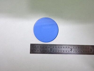 MICROSCOPE PART LEITZ GERMANY GLASS BLUE FILTER OPTICS #F5-B-15