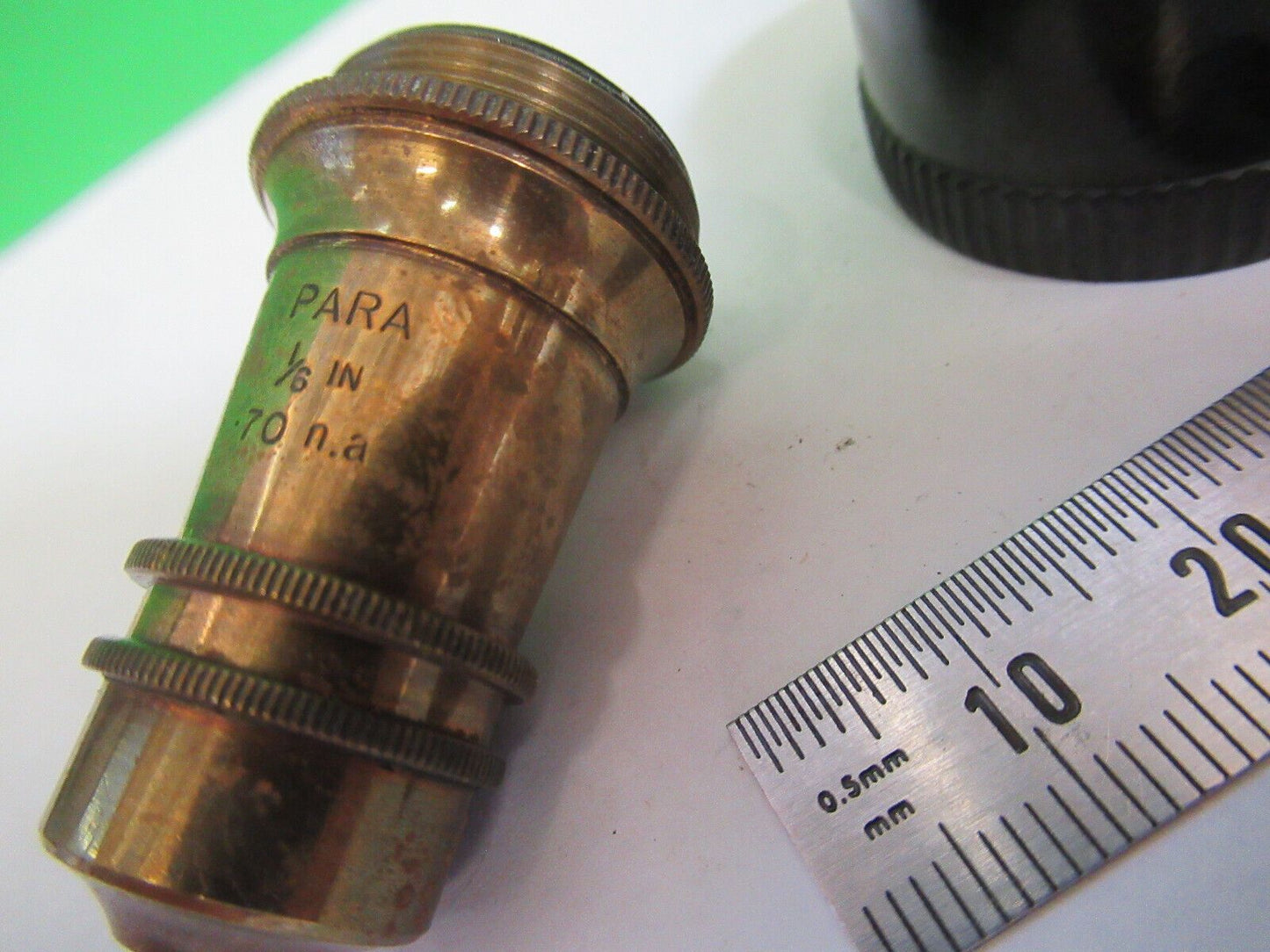 ANTIQUE BRASS WATSON UK PARA 1/6 OBJECTIVE MICROSCOPE PART AS PICTURED &R2-B-42