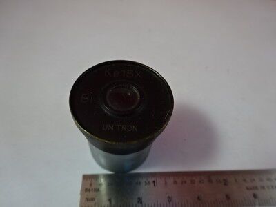 UNITRON Ke15X EYEPIECE OCULAR OPTICS MICROSCOPE PART AS IS #91-31