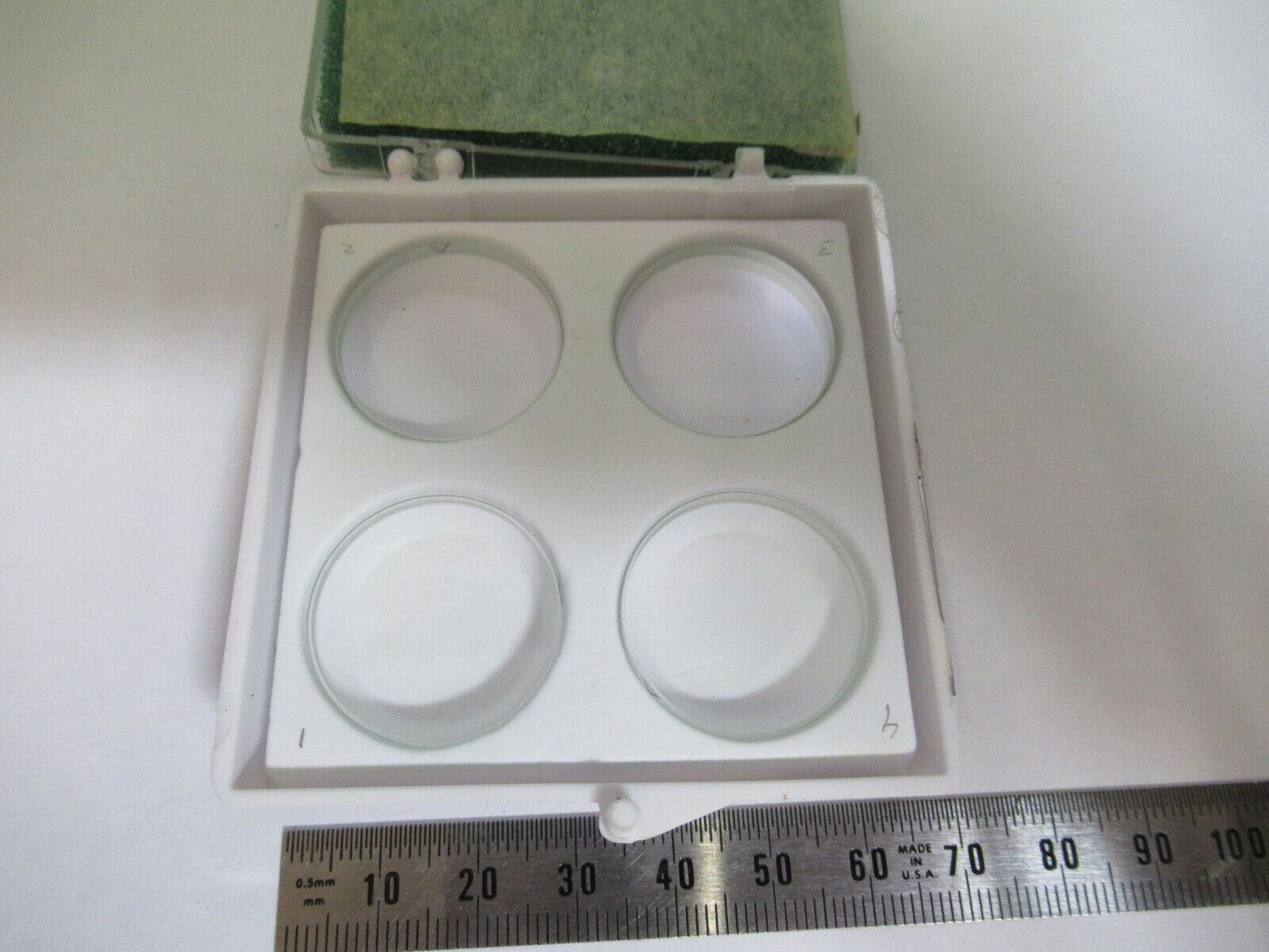 OPTICAL FOUR GLASS BLANKS LENSES LASER OPTICS AS PICTURED H3-A-77A