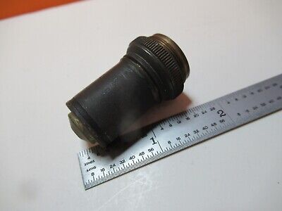 ANTIQUE BRASS OBJECTIVE BAUSCH LOMB APO 90X MICROSCOPE PART AS PICTURED &16-B-73