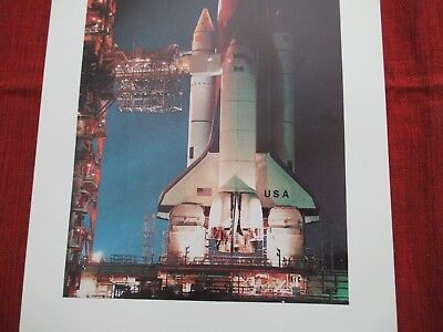 SAMMLERDRUCK SPACE SHUTTLE LAUNCH PAD NASA VINTAGE REPRODUKTION &amp;BLI