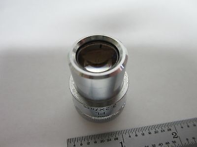 MICROSCOPE PART LEITZ WETZLAR GERMANY OBJECTIVE 3.2X OPTICS AS IS BIN#P6-09