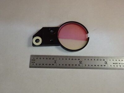 MICROSCOPE PART REICHERT AUSTRIA COATED FILTER LENS OPTICS AS IS B#R5-A-05