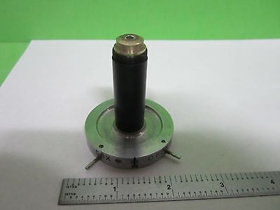 MICROSCOPE PART OBJECTIVE 58X MOUNTED OPTICS AS IS BIN#V1-05