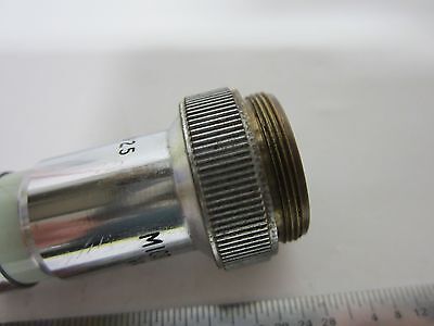 MICROSCOPE OBJECTIVE VICKERS UK ENGLAND 10X METALLOGRAPH OPTICS BIN#G5-24