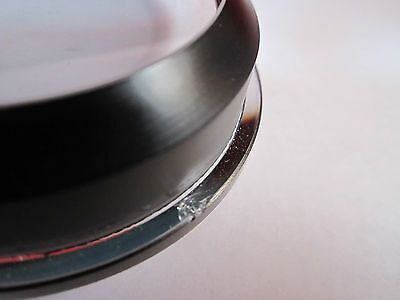 OPTICAL HUGE CONVEX LENS [chipped on edge] LASER OPTICS AS IS BIN #4B-29