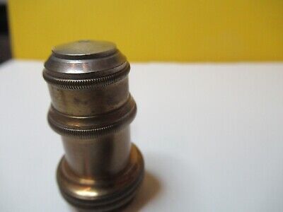 ANTIQUE BRASS OBJECTIVE ZEISS 39394 OPTICS MICROSCOPE as pictured &14-C-07