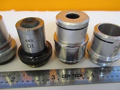 LOT LENSES OBJECTIVE OPTICS MICROSCOPE PART AS PICTURED &1E-C-93