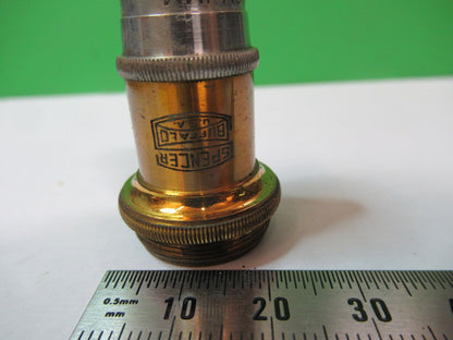 ANTIQUE BRASS SPENCER 95X  LENS OBJECTIVE MICROSCOPE PART AS PICTURED &R2-A-22