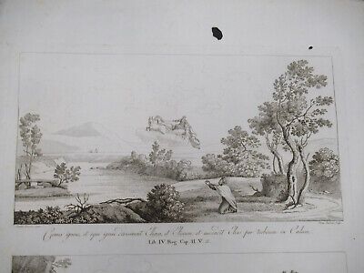 ANTIQUE ETCHING ITALIA ROME CIRCA 1810 GASPARD DUGHET PIETRO PARBONI AS PIC xi