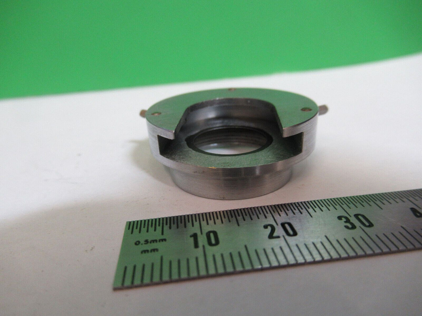 MICROSCOPE PART LEITZ WETZLAR POL CENTER OBJECTIVE HOLDER AS PICTURED &P2-B-14