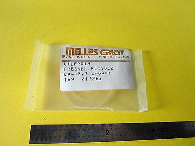 OPTICAL FRESNEL LENS MELLES GRIOT LASER OPTICS BIN#28