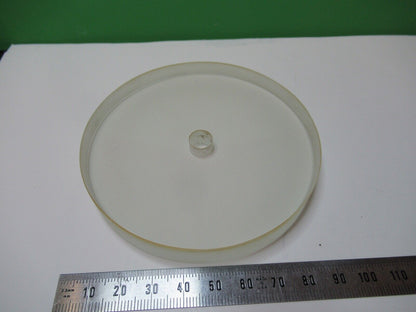 OPTICAL PLANO CONCAVE + HOLE for laser sensor MIL OPTICS AS PICTURED &83-B-42