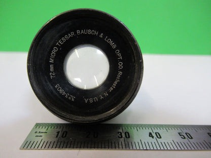 BAUSCH LOMB LENS TESSAR 72mm + IRIS OPTICS AS PICTURED &W9-B-07