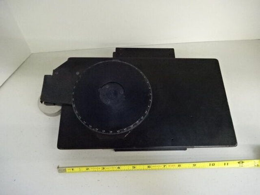 FOR PARTS MICROSCOPE STAGE SPECIMEN TABLE MICROMETER XY ROTATABLE AS IS #TC1-I