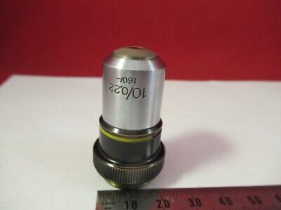 ZEISS OBJECTIVE 10X /160 OPTICS MICROSCOPE PART AS PICTURED #10-B-28