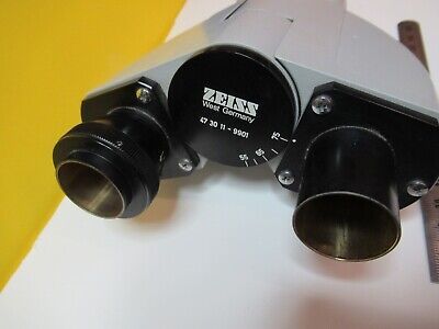 ZEISS GERMANY BINOCULAR HEAD OPTICS MICROSCOPE PART AS PICTURED &14-C-17