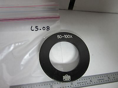 MICROSCOPE LENS NIPPON KOGAKU NIKON 50-100X OPTICS AS IS BIN#L5-08