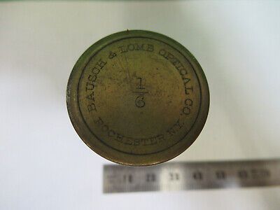 EMPTY BRASS CAN OBJECTIVE BAUSCH LOMB MICROSCOPE PART AS PICTURED &Q9-A-152