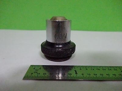 FOR PARTS MICROSCOPE OLYMPUS M10 OBJECTIVE  JAPAN OPTICS BIN#K1-M-27