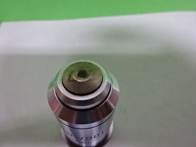 MICROSCOPE PART LEITZ GERMANY OBJECTIVE 100X OPTICS AS IS BIN#8M-C-16