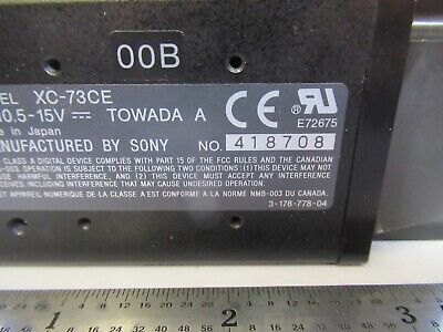 SONY JAPAN CCD CAMERA XC-73CE MICROSCOPE PART AS PICTURED &47-A-11