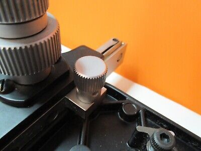 LEITZ SM-LUX GERMAN STAGE TABLE MICROMETERS MICROSCOPE PART as pictured 55R-B-26