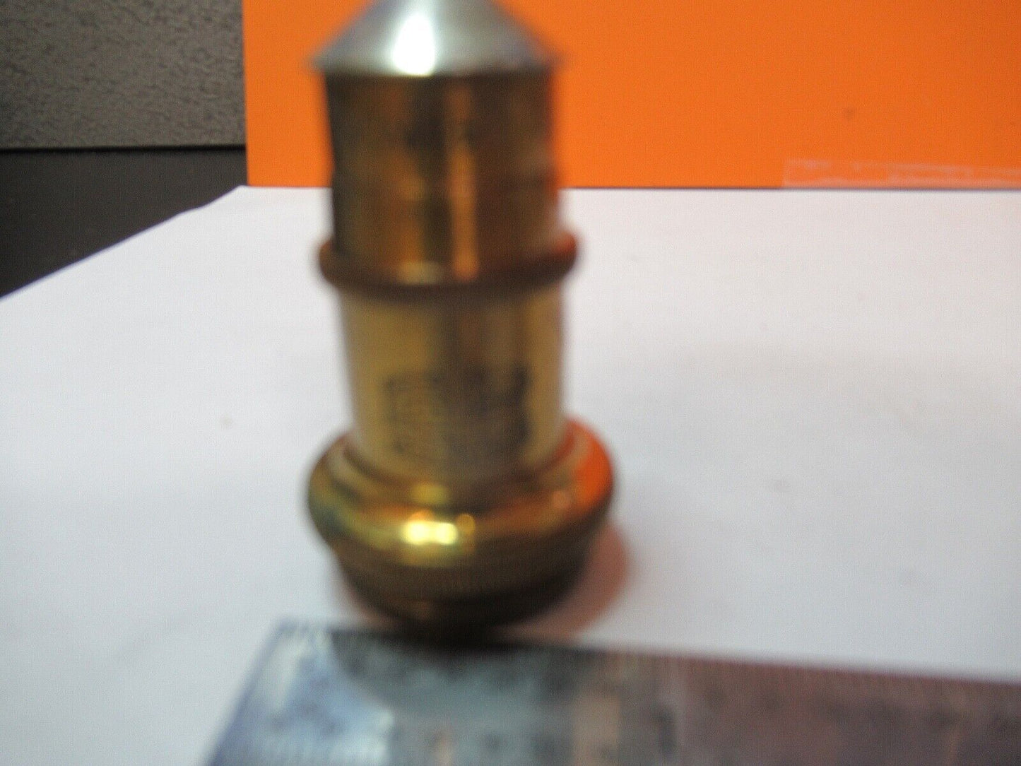 ANTIQUE BRASS SPENCER BUFFALO OBJECTIVE 44X MICROSCOPE PART PICTURED &FT-1-A-11