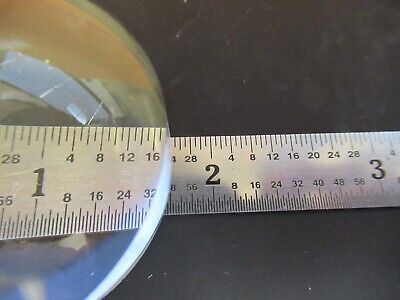 OPTICAL THICK LENS PLANO CONVEX MICROSCOPE OPTICS PART as pictured &4T-A-02