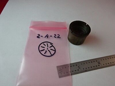 BRASS MOUNTED RETICLE PIECE OPTICS MICROSCOPE PART AS IS &2-A-22