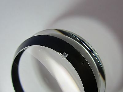 OPTICAL CONVEX CONCAVE MIL SPEC LENS AS IS [chipped] LASER OPTICS BIN#35-32