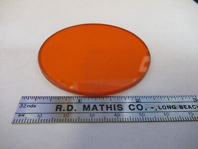 OPTICAL GLASS ORANGE FILTER OPTICS AS PICTURED &B9-FT-12