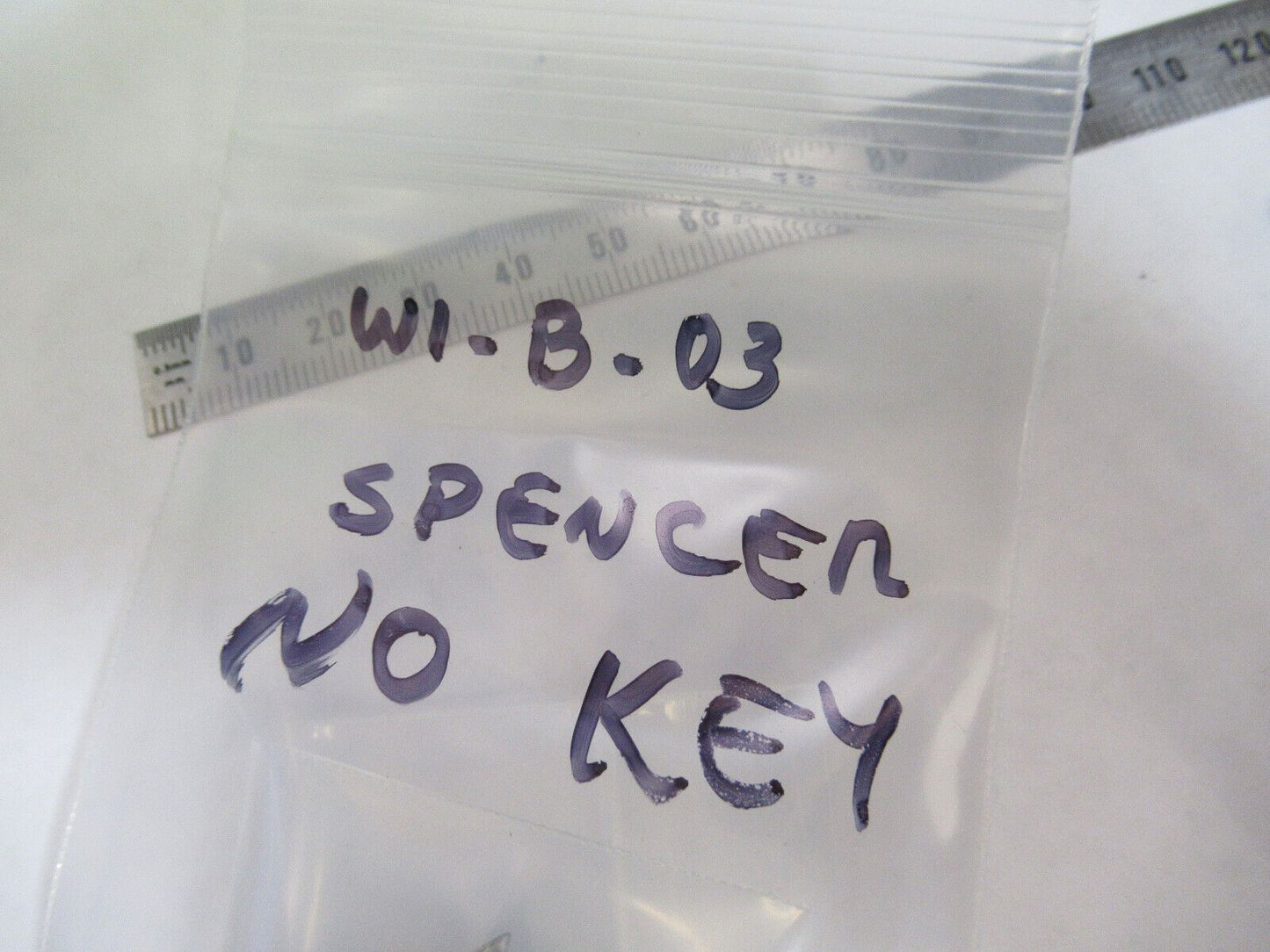 SPENCER AO LOCK WITHOUT KEY for CABINET MICROSCOPE PART AS PICTURED &W1-B-03