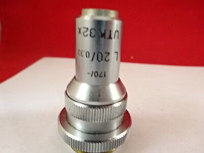 MICROSCOPE PART LEITZ WETZLAR GERMANY OBJECTIVE UTK L20 OPTICS AS IS B#U3-B-09