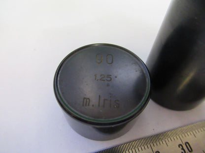 CARL ZEISS GERMANY  EMPTY CANISTER OBJECTIVE MICROSCOPE PART AS PICTURED S2-C-33