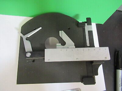 STAGE XY TABLE SPECIMEN ZEISS GERMANY MICROSCOPE PART AS PICTURED &A9-B-39